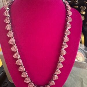 Elegant Pink Heart Necklace